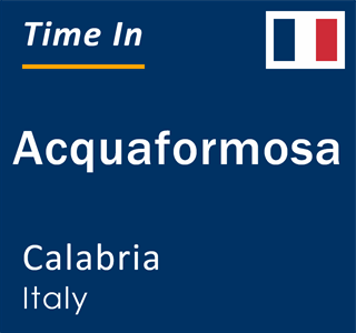 Current local time in Acquaformosa, Calabria, Italy