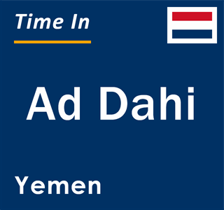 Current local time in Ad Dahi, Yemen