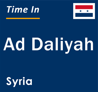 Current local time in Ad Daliyah, Syria