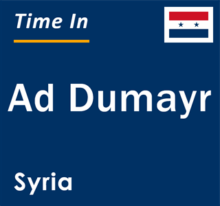 Current local time in Ad Dumayr, Syria