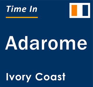 Current local time in Adarome, Ivory Coast