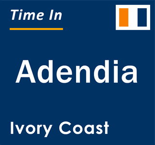 Current local time in Adendia, Ivory Coast