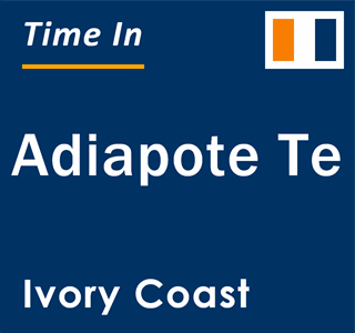 Current local time in Adiapote Te, Ivory Coast