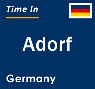 Current local time in Adorf, Germany