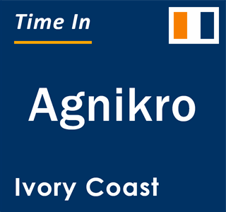 Current local time in Agnikro, Ivory Coast