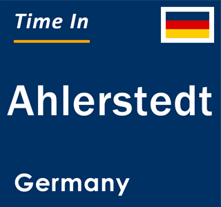 Current local time in Ahlerstedt, Germany