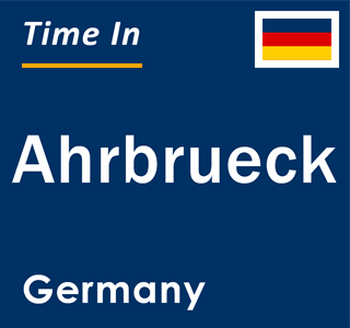 Current local time in Ahrbrueck, Germany