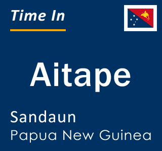 Current local time in Aitape, Sandaun, Papua New Guinea