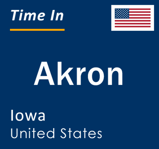 Current local time in Akron, Iowa, United States