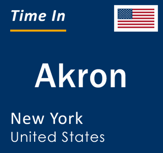 Current local time in Akron, New York, United States