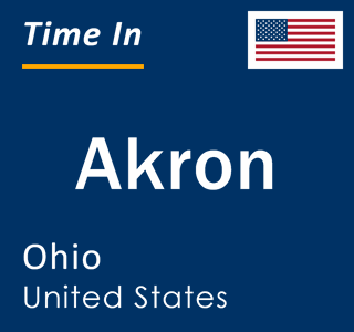 Current local time in Akron, Ohio, United States