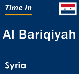 Current local time in Al Bariqiyah, Syria