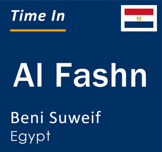 Current local time in Al Fashn, Beni Suweif, Egypt