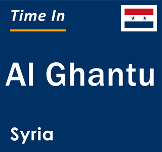 Current local time in Al Ghantu, Syria