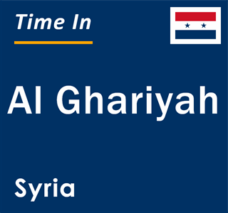 Current local time in Al Ghariyah, Syria