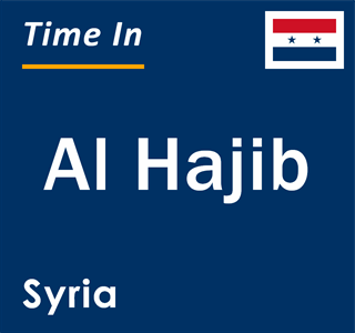 Current local time in Al Hajib, Syria