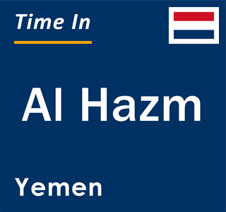 Current local time in Al Hazm, Yemen