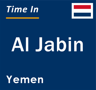 Current local time in Al Jabin, Yemen