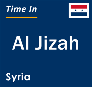 Current local time in Al Jizah, Syria