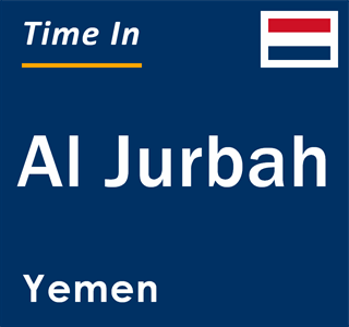 Current local time in Al Jurbah, Yemen