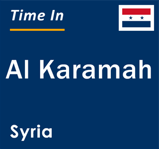 Current local time in Al Karamah, Syria