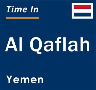 Current local time in Al Qaflah, Yemen