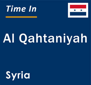 Current local time in Al Qahtaniyah, Syria