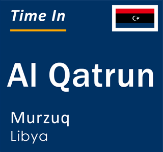 Current local time in Al Qatrun, Murzuq, Libya