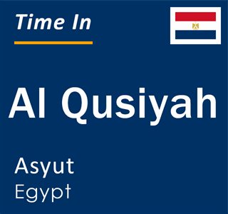 Current local time in Al Qusiyah, Asyut, Egypt