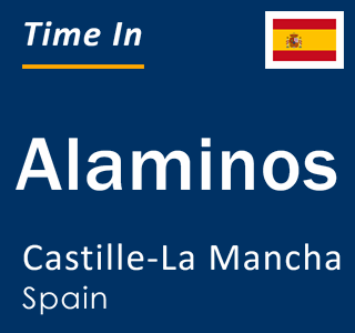 Current local time in Alaminos, Castille-La Mancha, Spain