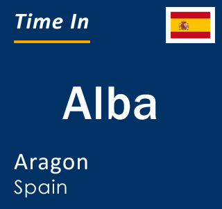 Current local time in Alba, Aragon, Spain