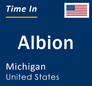 Current local time in Albion, Michigan, United States