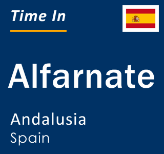 Current local time in Alfarnate, Andalusia, Spain