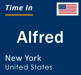 Current local time in Alfred, New York, United States