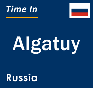 Current local time in Algatuy, Russia