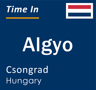 Current local time in Algyo, Csongrad, Hungary