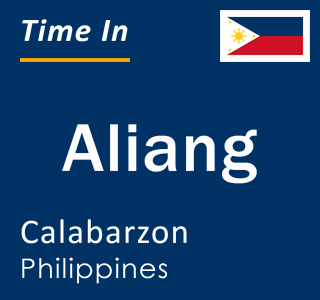 Current local time in Aliang, Calabarzon, Philippines