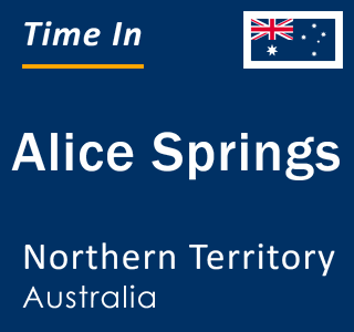 Current local time in Alice Springs, Northern Territory, Australia