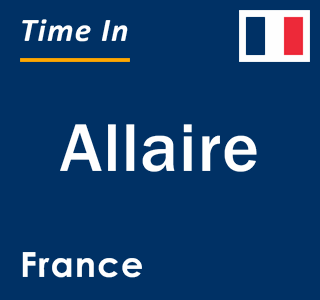 Current local time in Allaire, France