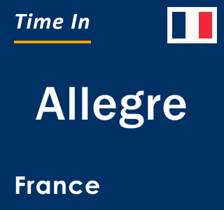 Current local time in Allegre, France