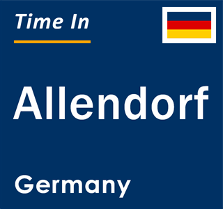 Current local time in Allendorf, Germany