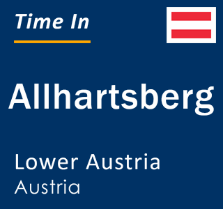 Current local time in Allhartsberg, Lower Austria, Austria