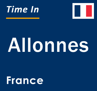 Current local time in Allonnes, France