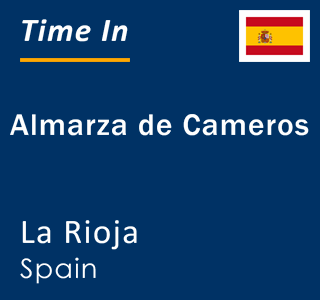 Current local time in Almarza de Cameros, La Rioja, Spain