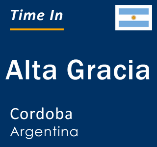 Current local time in Alta Gracia, Cordoba, Argentina