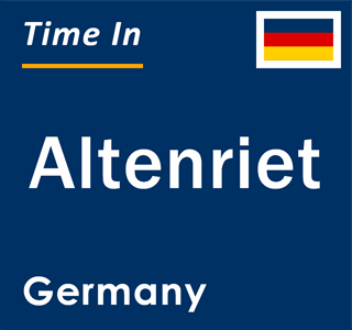 Current local time in Altenriet, Germany