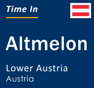 Current local time in Altmelon, Lower Austria, Austria