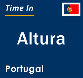 Current local time in Altura, Portugal