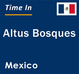 Current local time in Altus Bosques, Mexico