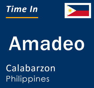 Current local time in Amadeo, Calabarzon, Philippines